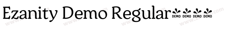 Ezanity Demo Regular字体转换